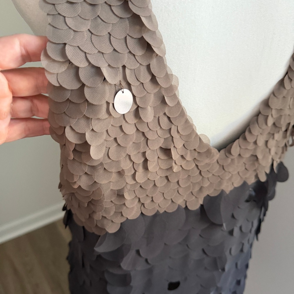 Hale Bob Ombre 3D Petal Applique Dress Women Large Statement Cocktail Party NEW - Picture 8 of 8